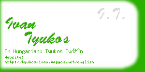 ivan tyukos business card